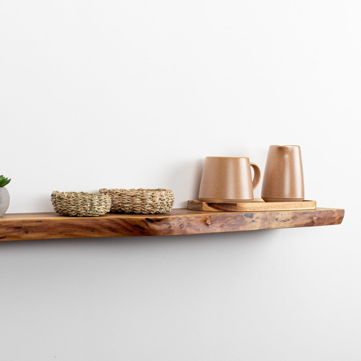 Live Edge Walnut Floating Shelf | OneNine Furniture