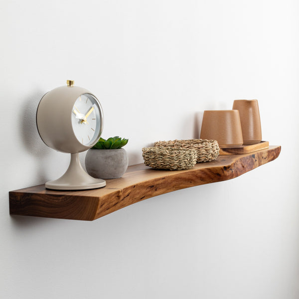 Walnut Live Edge Shelf